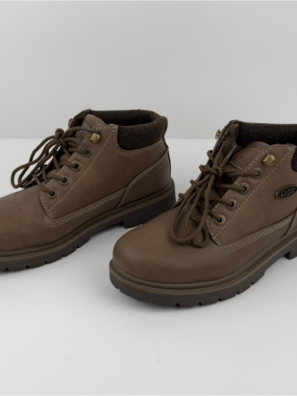 Lugz Drifter LX Brown Work Boots Womens 7.5 Lace Up Comfort - Picture 3 of 11